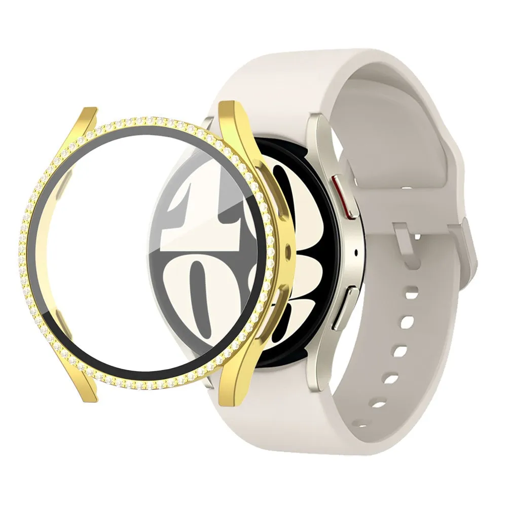 PC Diamond Style Case   Glass for Samsung Galaxy Watch 6/40mm/44mm