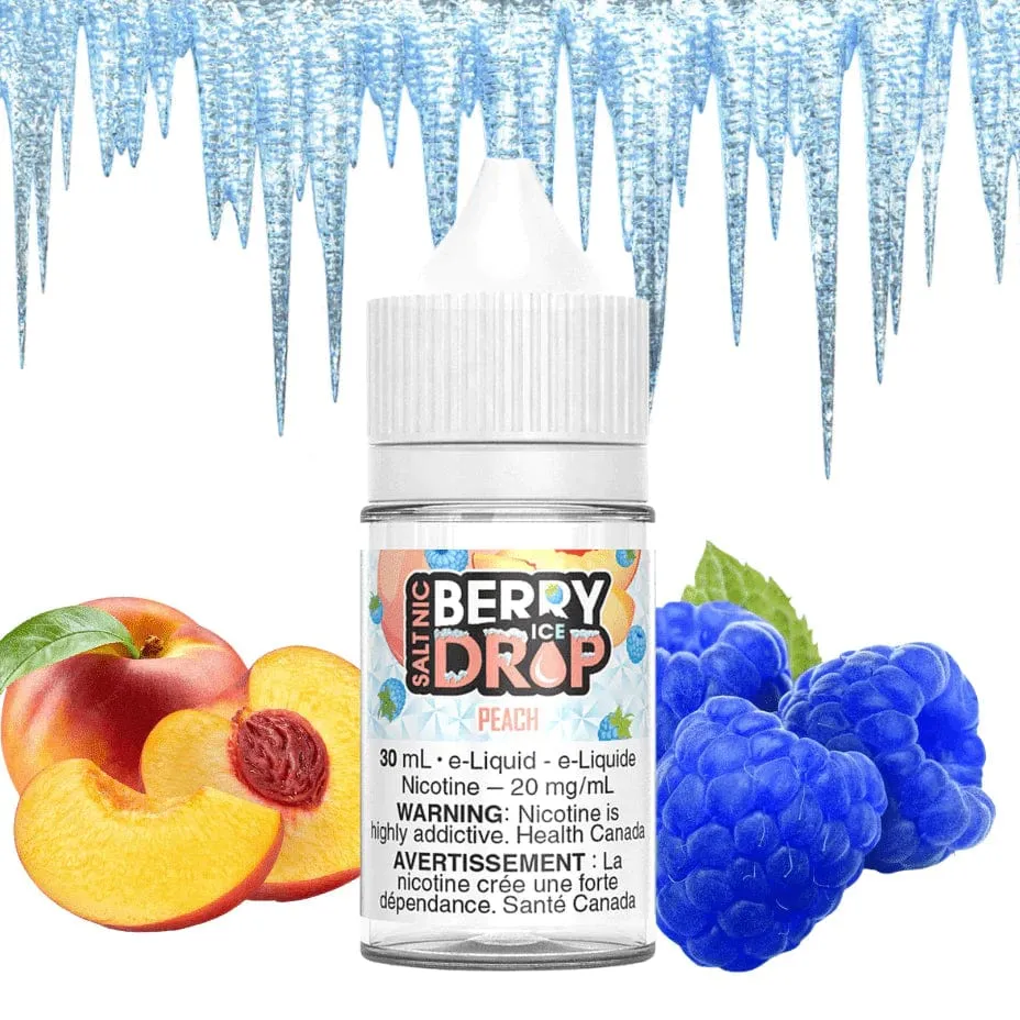 Peach Ice Salt by Berry Drop E-Liquid