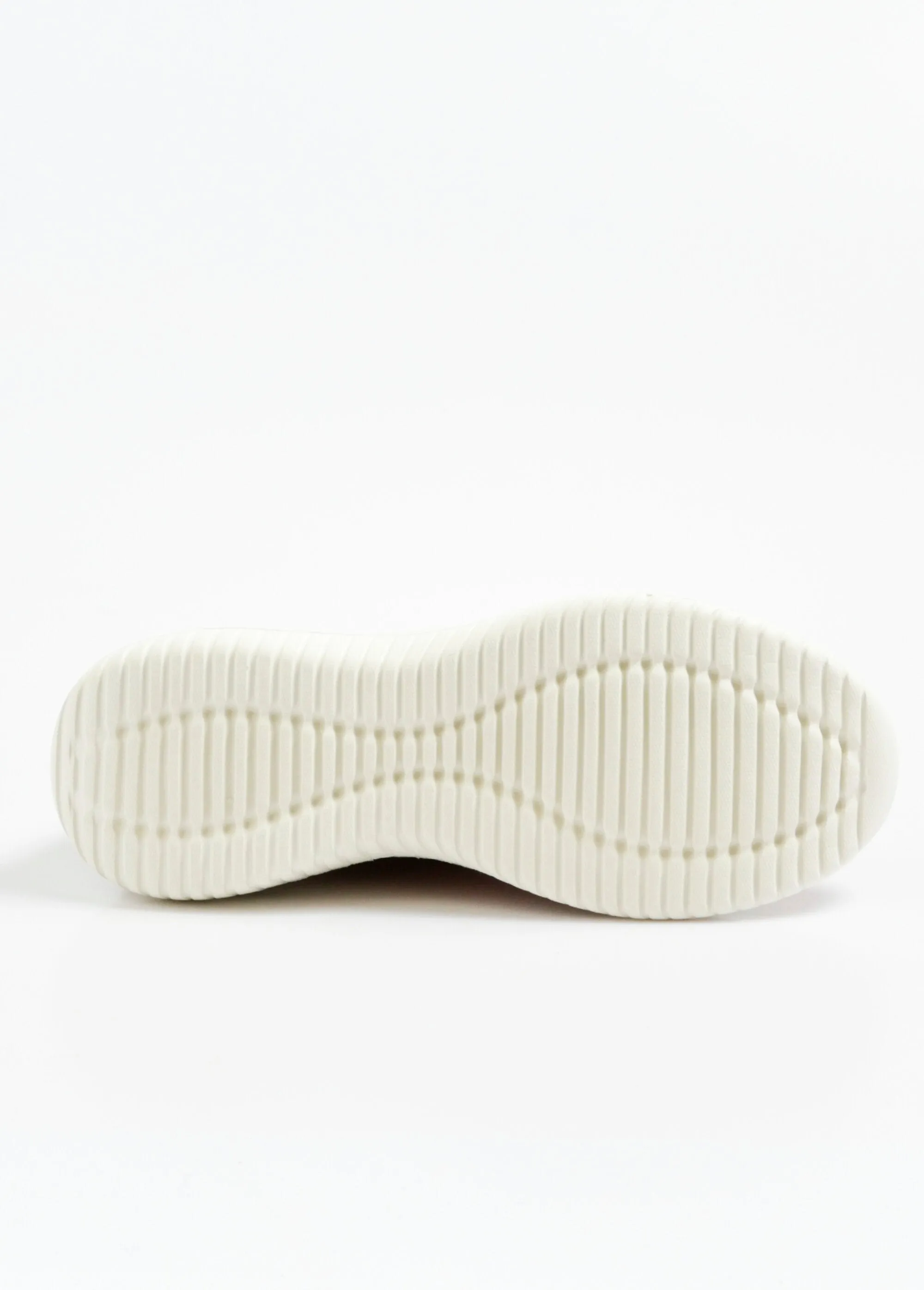 Perforated suede-look sneakers with laces