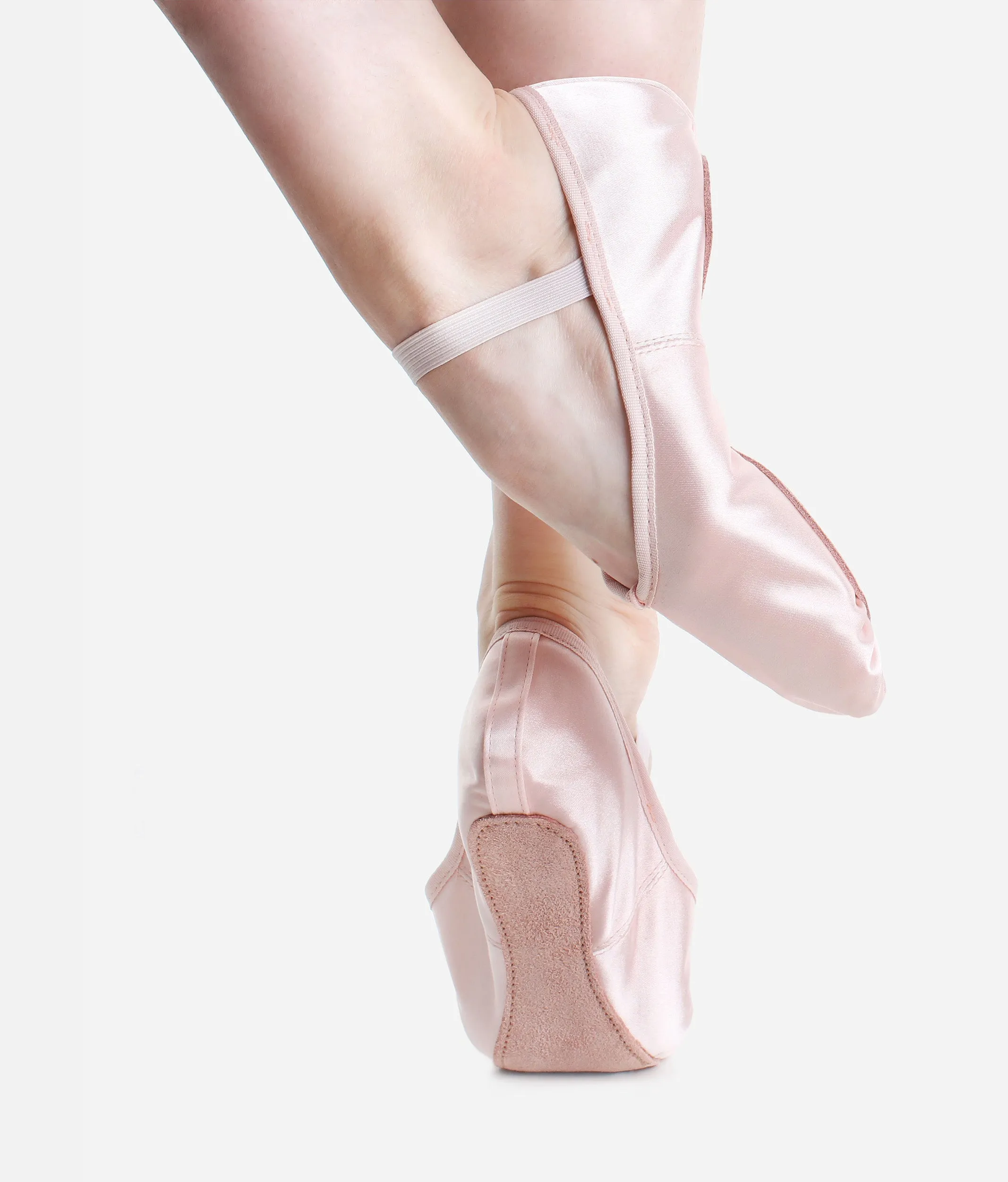 Pink Satin Ballet Shoes BAE16 – Full Sole Support for Beginners