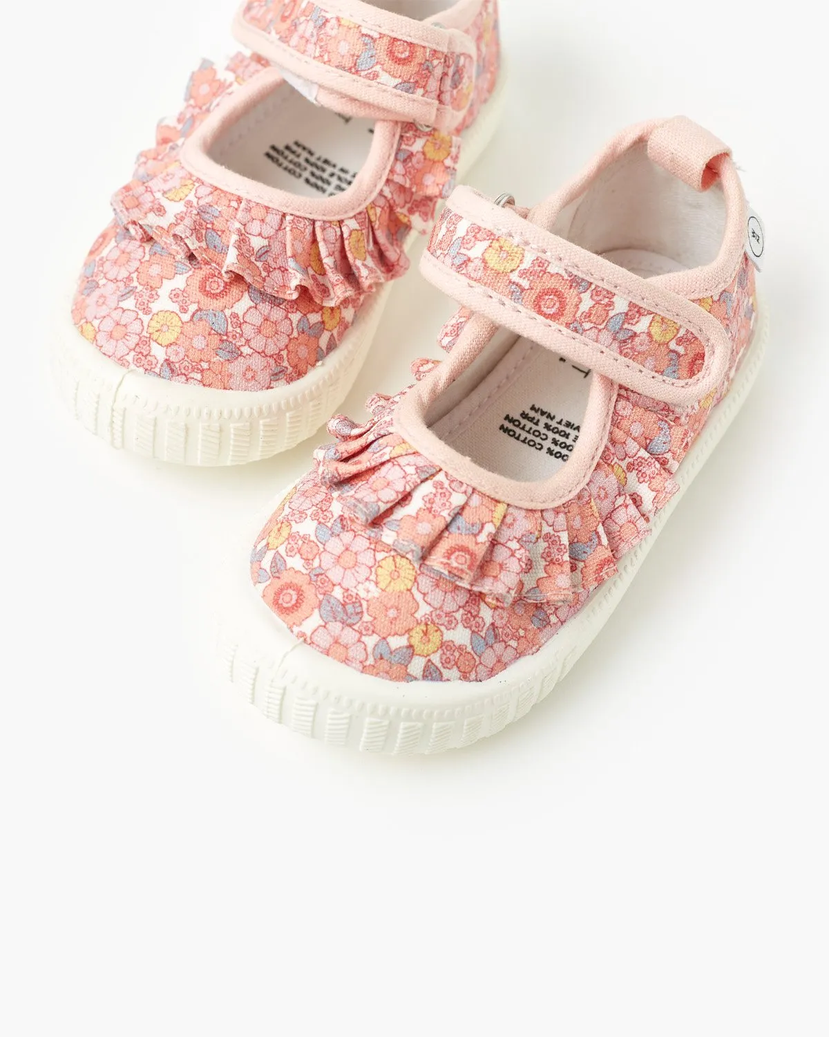 Play Mary Jane Frill Canvas - Happy Days Pink