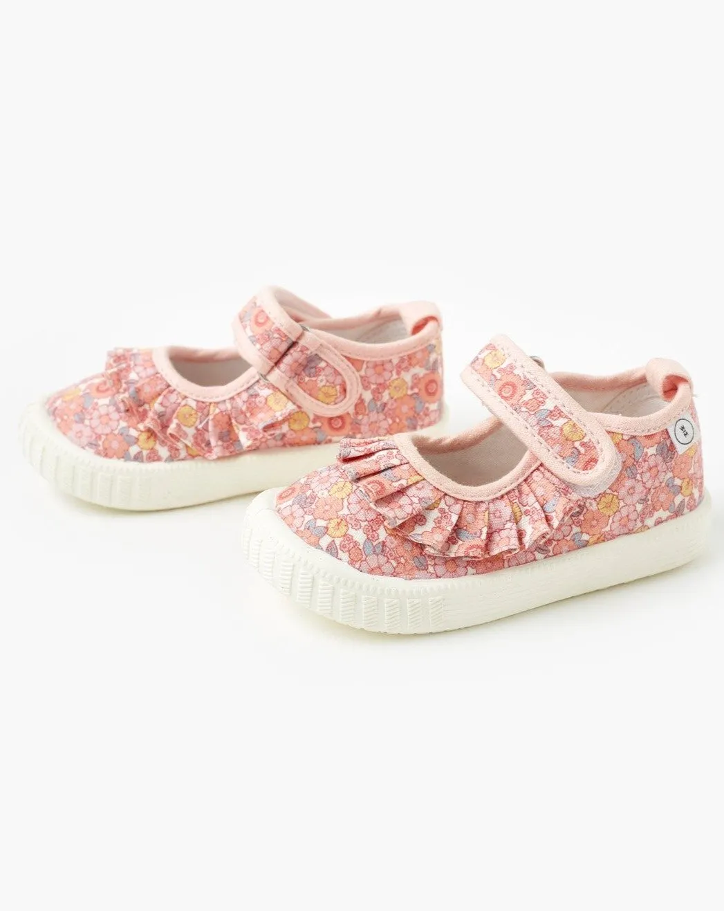 Play Mary Jane Frill Canvas - Happy Days Pink