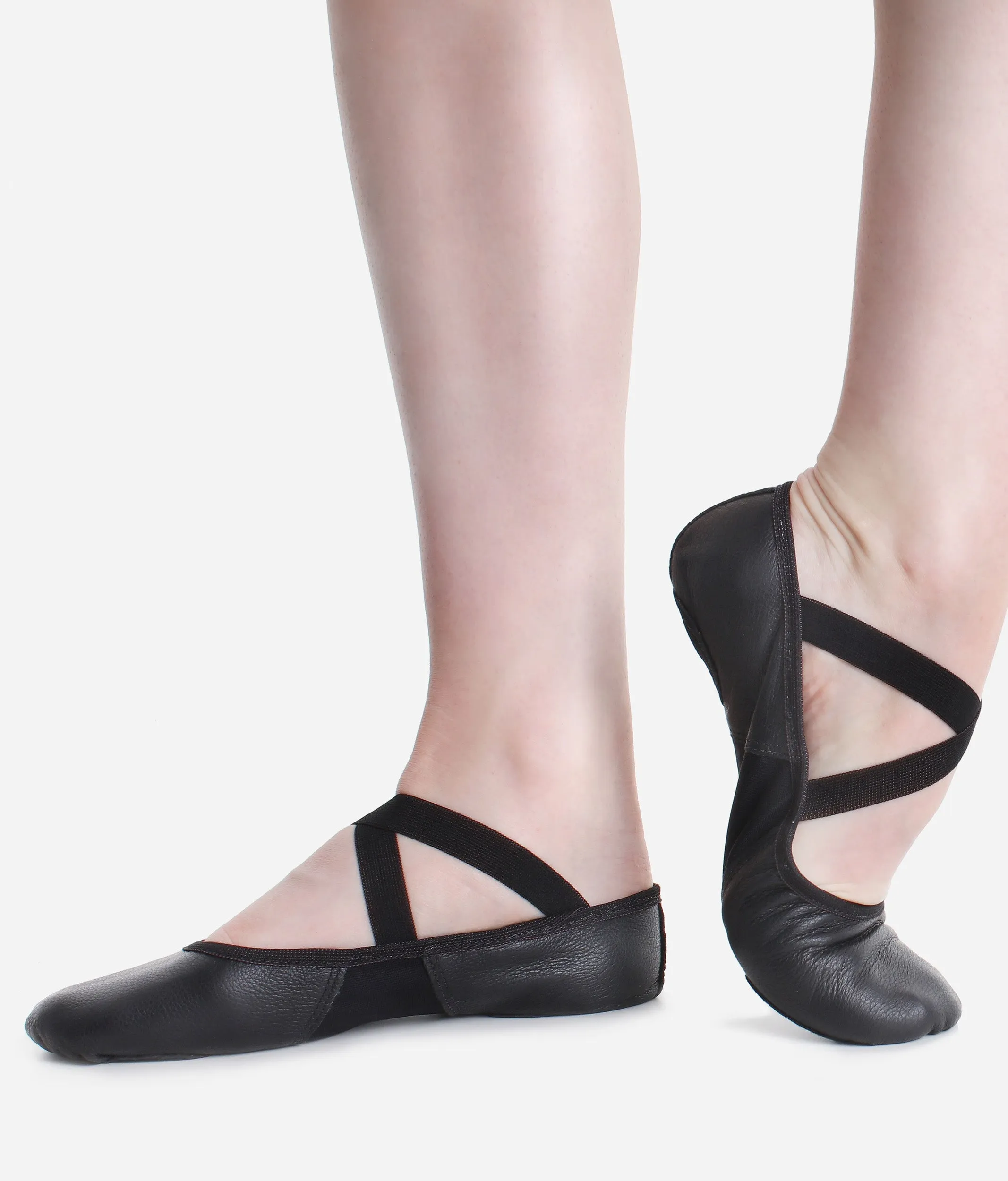 Premium Leather Split Sole Ballet Shoes SD110 - Professional Ballet Flats with Anatomical Fit