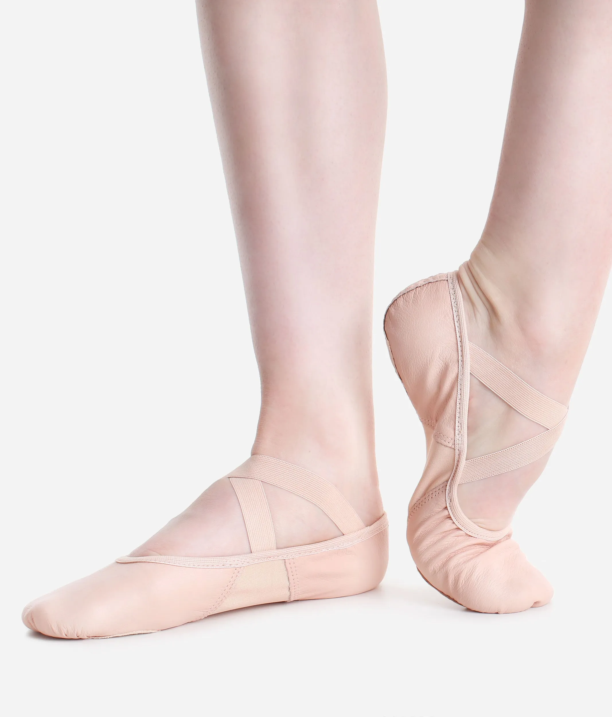 Premium Leather Split Sole Ballet Shoes SD110 - Professional Ballet Flats with Anatomical Fit