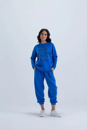 Printed Cotton Lounge Sweatshirt