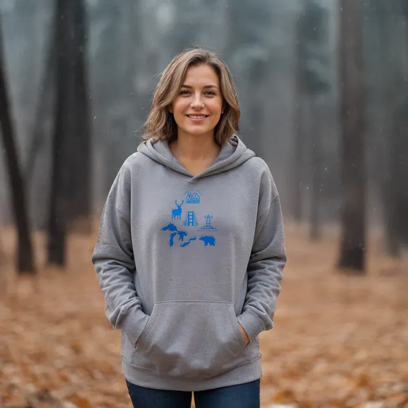 "Michigan Favorites" Relaxed Fit Classic Unisex Hoodie