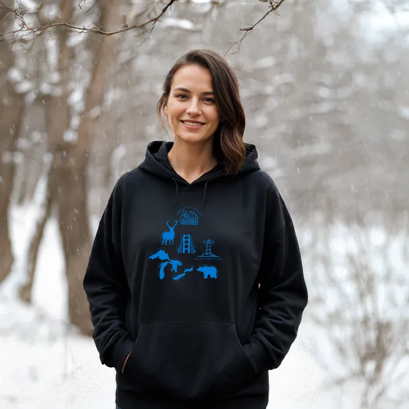 "Michigan Favorites" Relaxed Fit Classic Unisex Hoodie