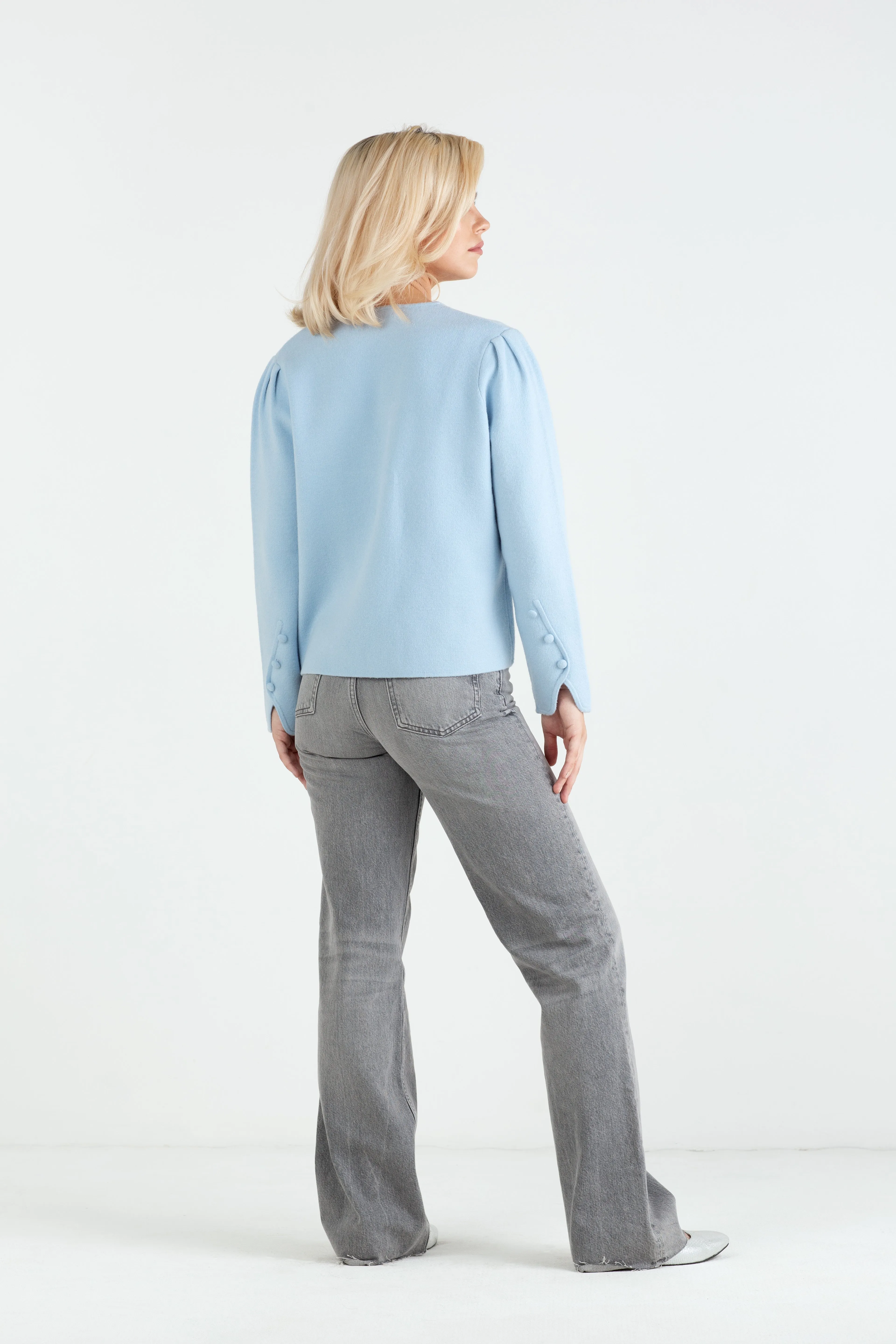 "The Clara" - Wave Cardigan (Blue)