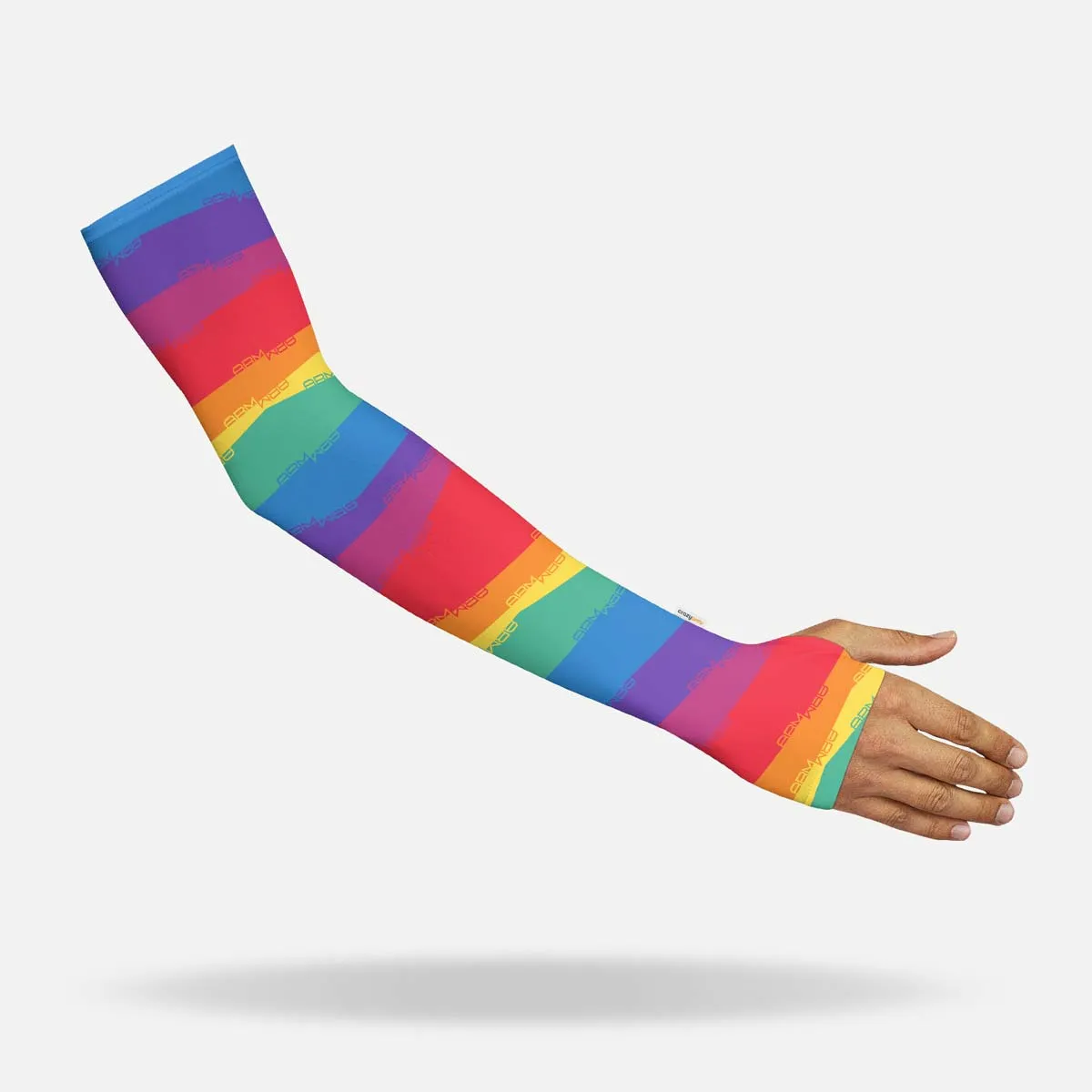 Rainbow Arm Sleeves with Thumbhole - Adult