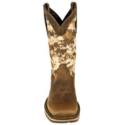 REBEL DDB0166 DURANGO DESERT CAMO PULL-ON WESTERN BOOT