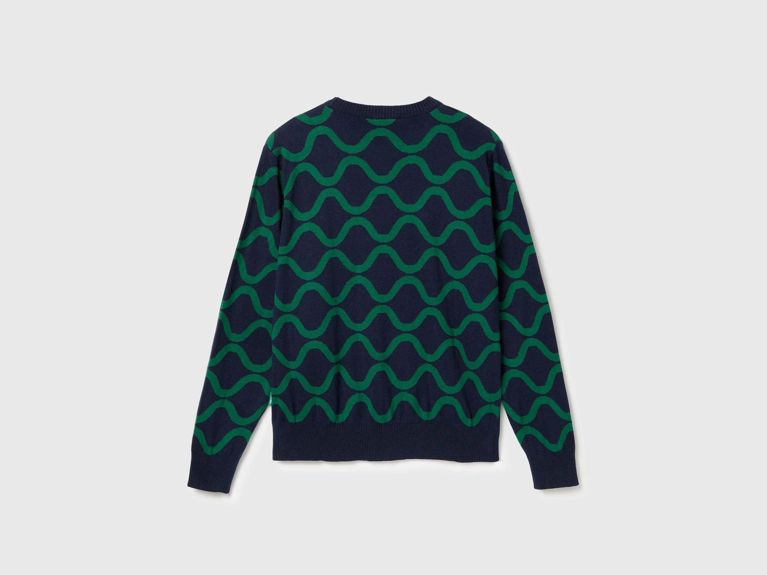 Regular Fit Round Neck Printed Sweater