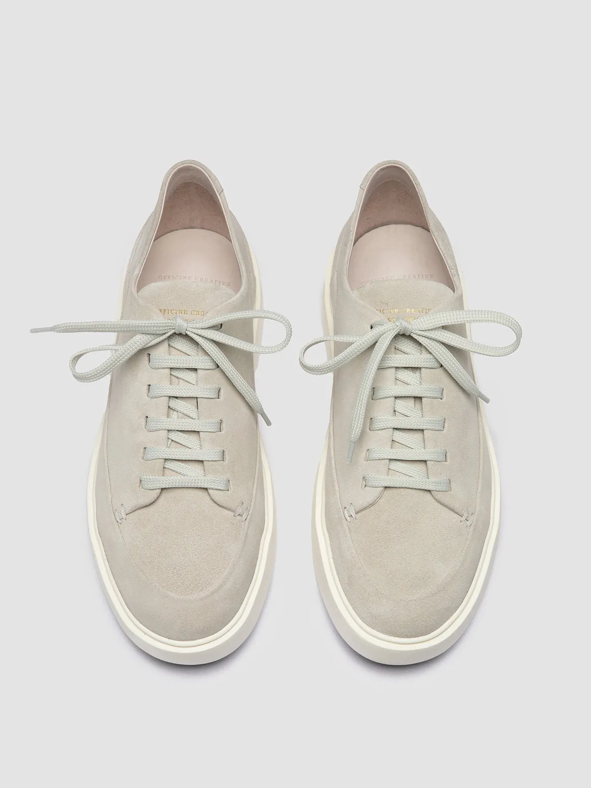 RELEASE 001 - Ivory Leather Low Top Sneakers