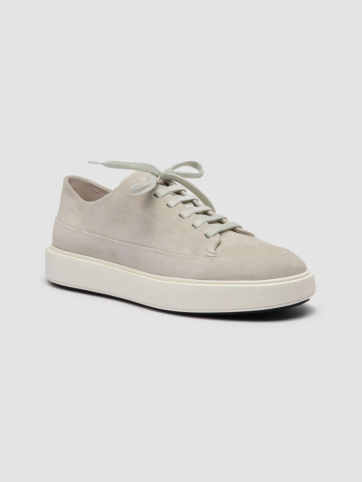 RELEASE 001 - Ivory Leather Low Top Sneakers