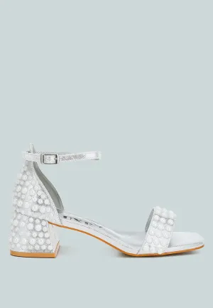 Rhinestone Embellished Shimmer Sandals By RAG