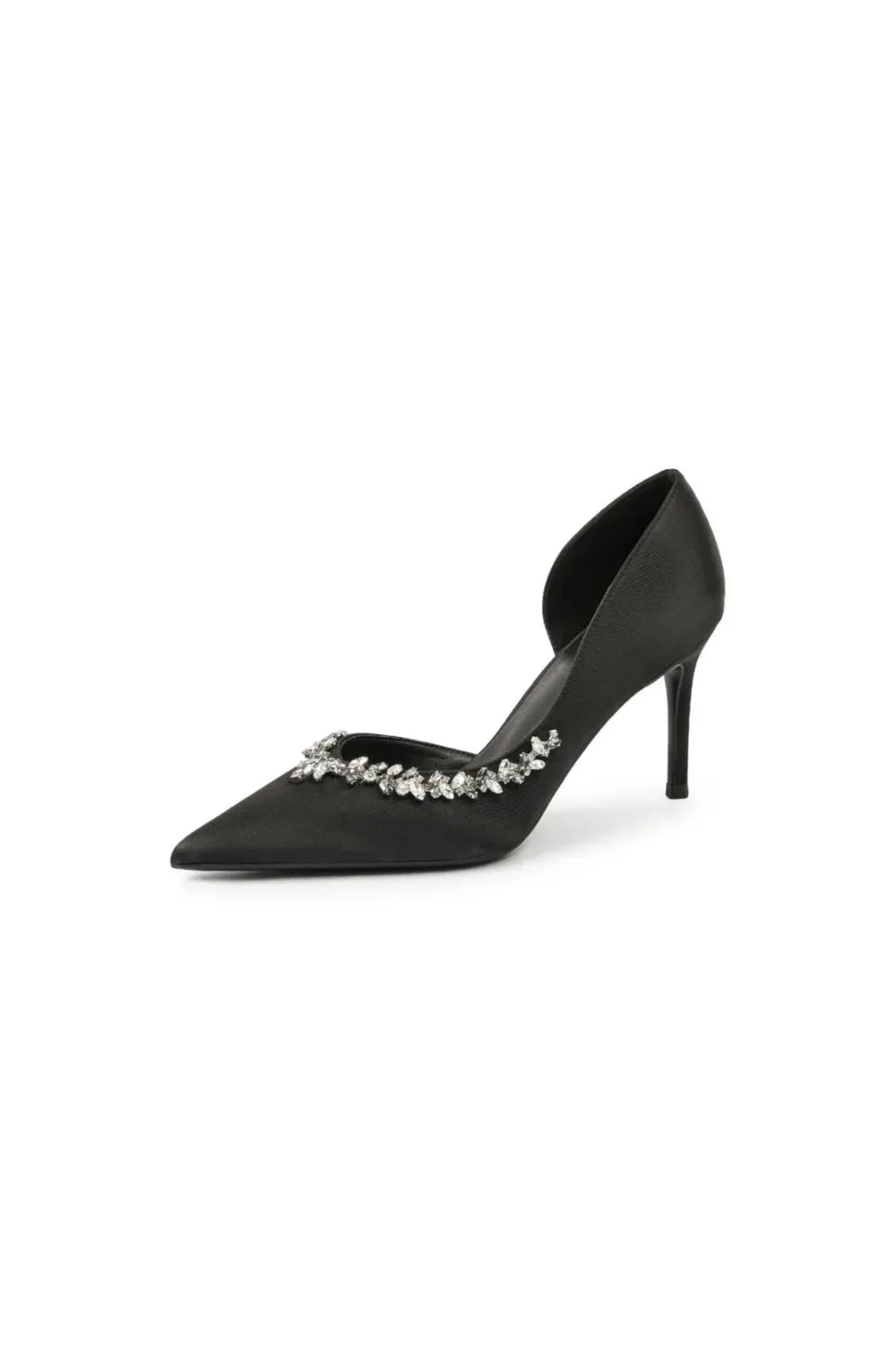 Rhinestone Point Toe Stiletto Pumps