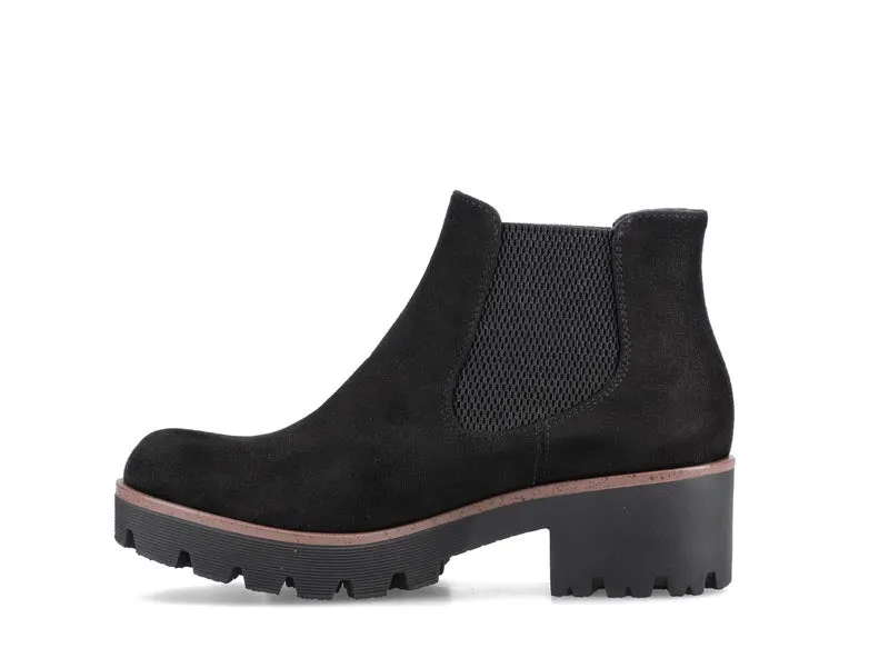 Rieker Chunky Chelsea Ankle Boot Black