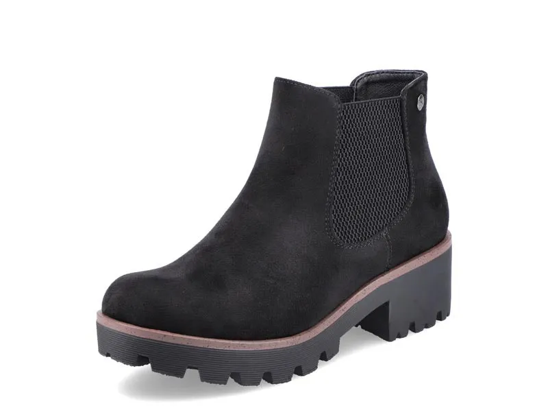 Rieker Chunky Chelsea Ankle Boot Black
