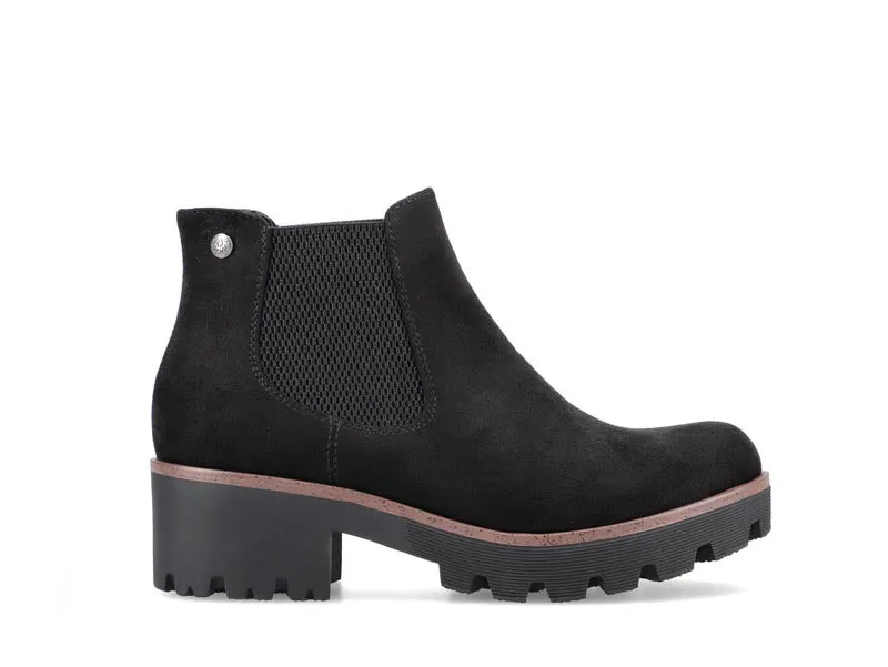 Rieker Chunky Chelsea Ankle Boot Black