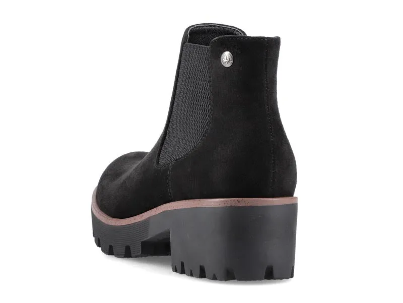 Rieker Chunky Chelsea Ankle Boot Black