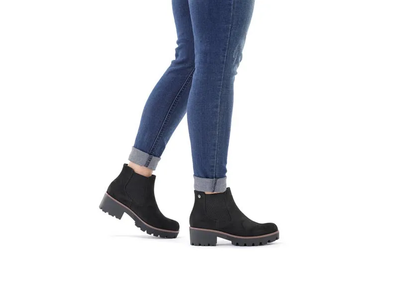 Rieker Chunky Chelsea Ankle Boot Black