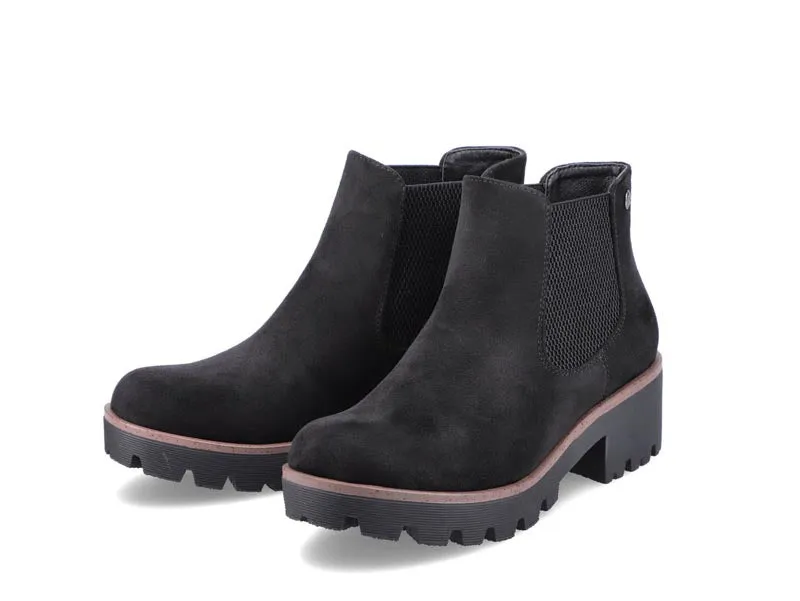 Rieker Chunky Chelsea Ankle Boot Black