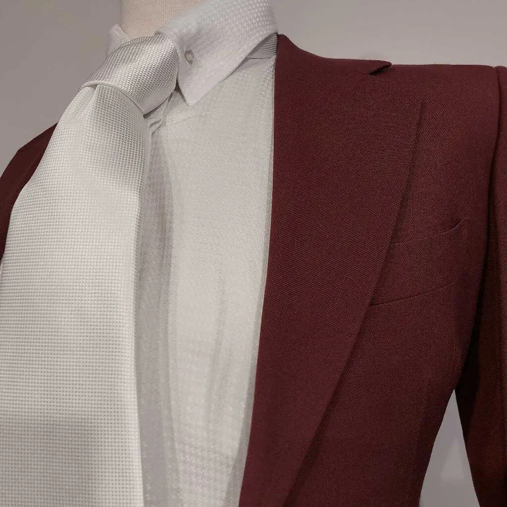RJ Becht Maroon Mens Suit