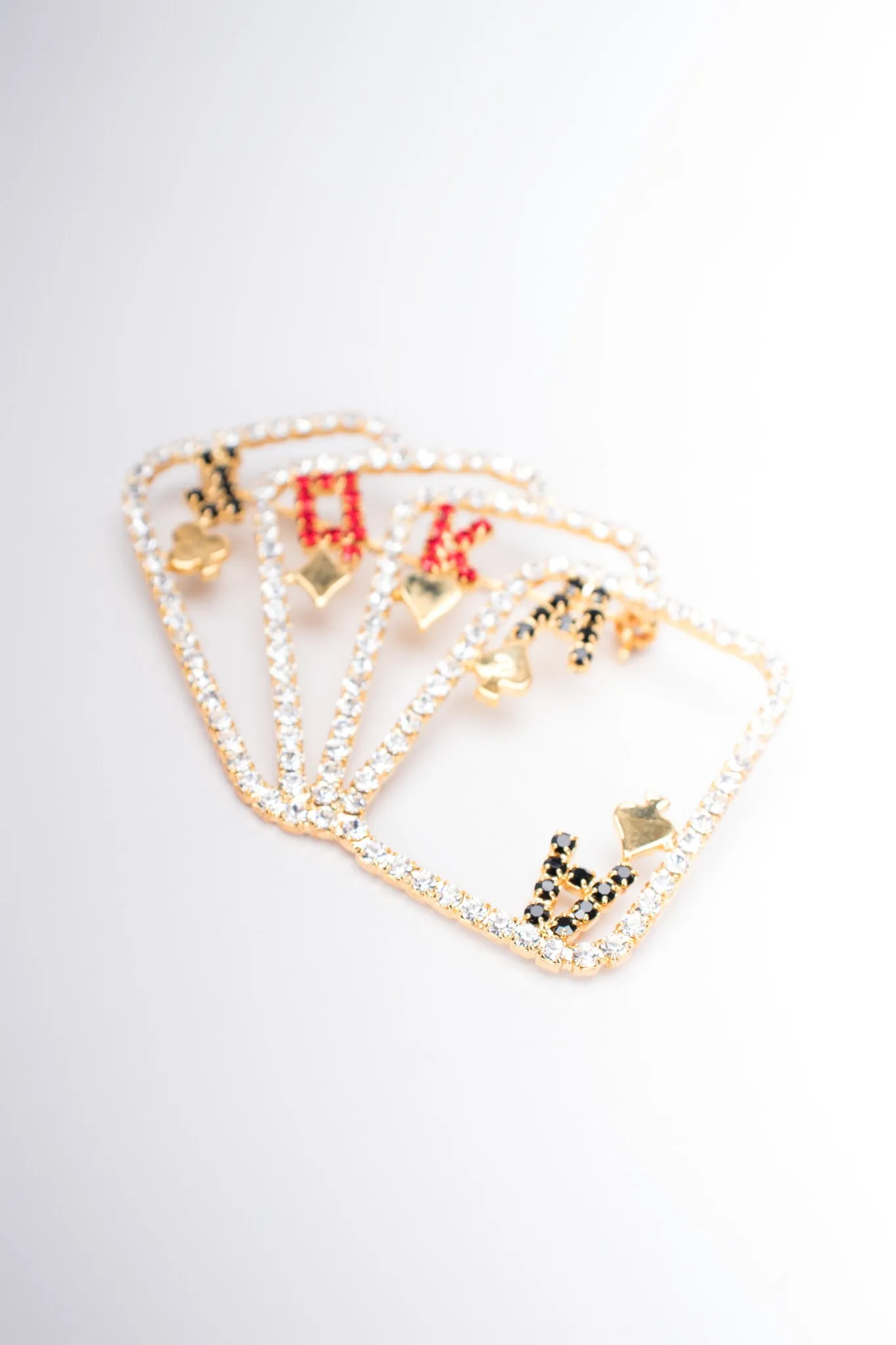 Royal Hand Playing Card Brooch