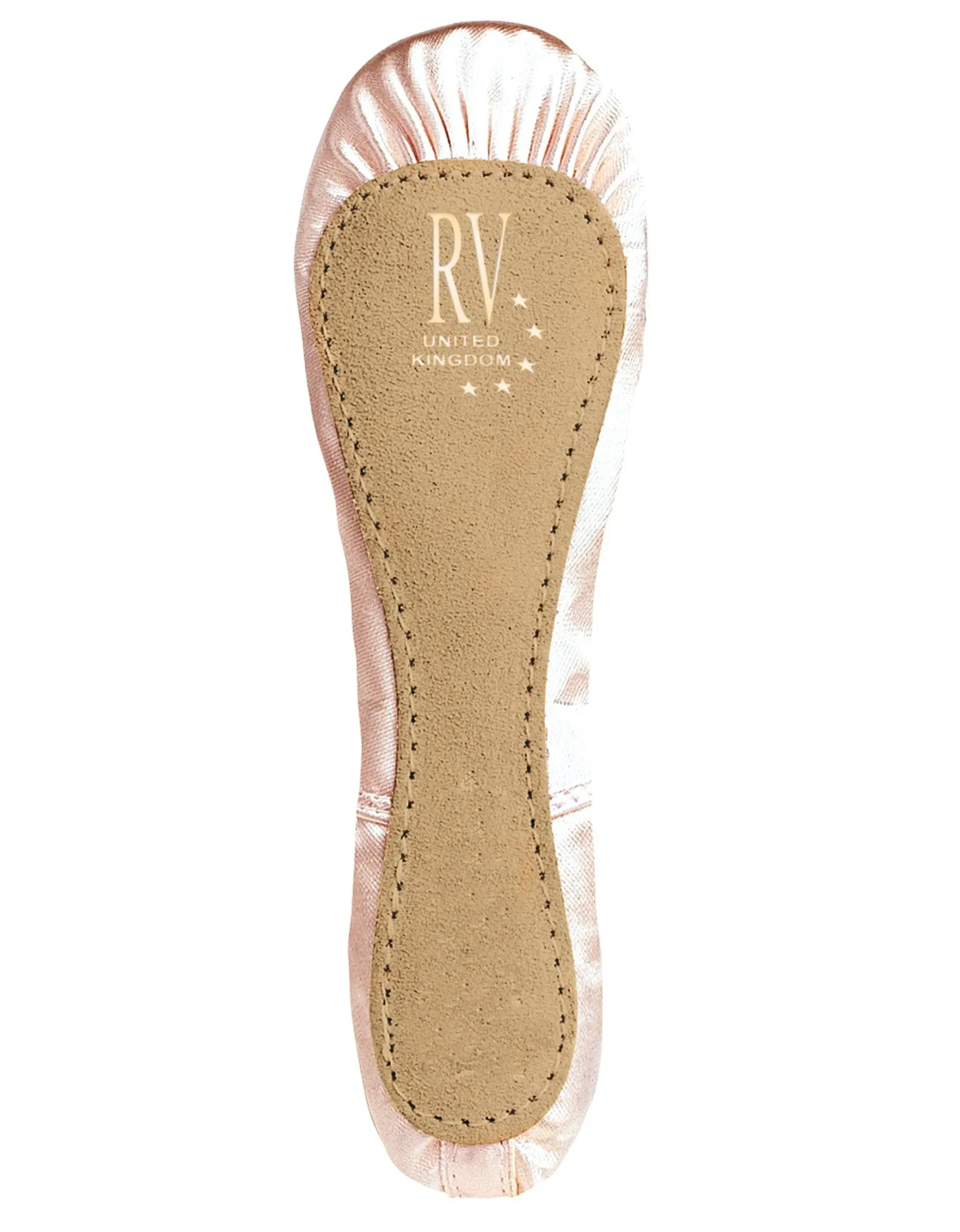 RV Childrens Satin Full Sole Ballet Shoe