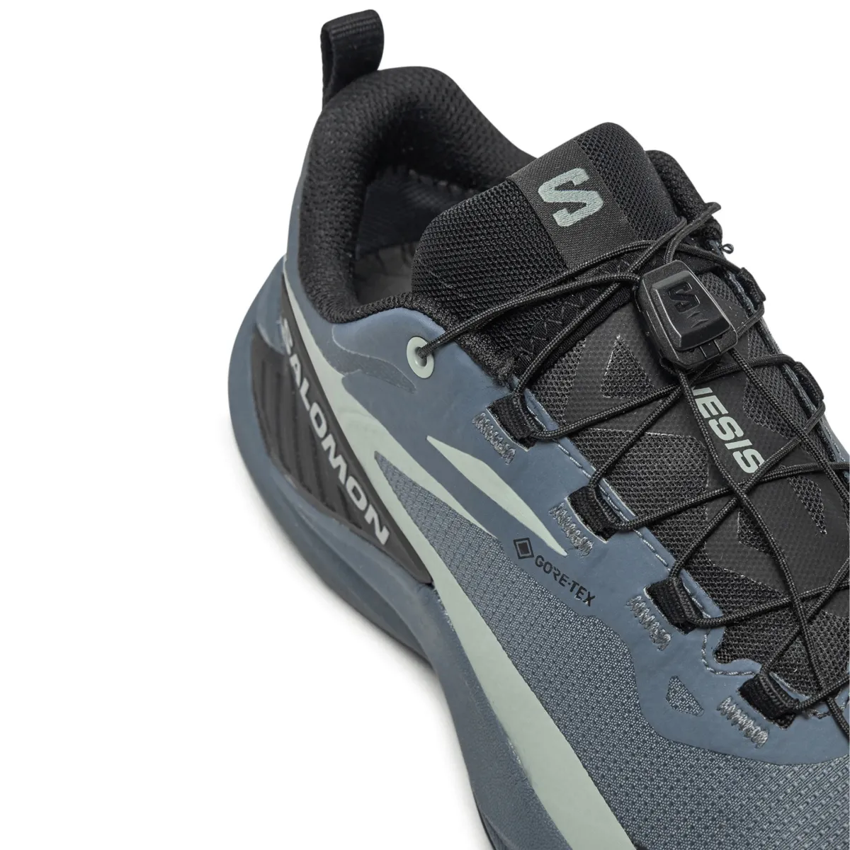 Salomon Women's Genesis Gore-Tex Turbulence/Black/Green Milieu