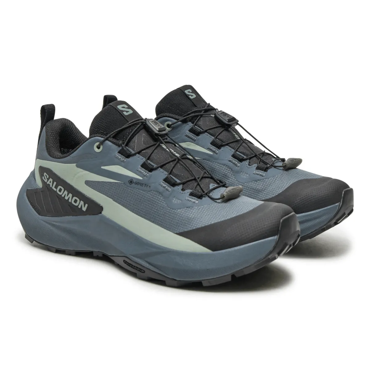 Salomon Women's Genesis Gore-Tex Turbulence/Black/Green Milieu