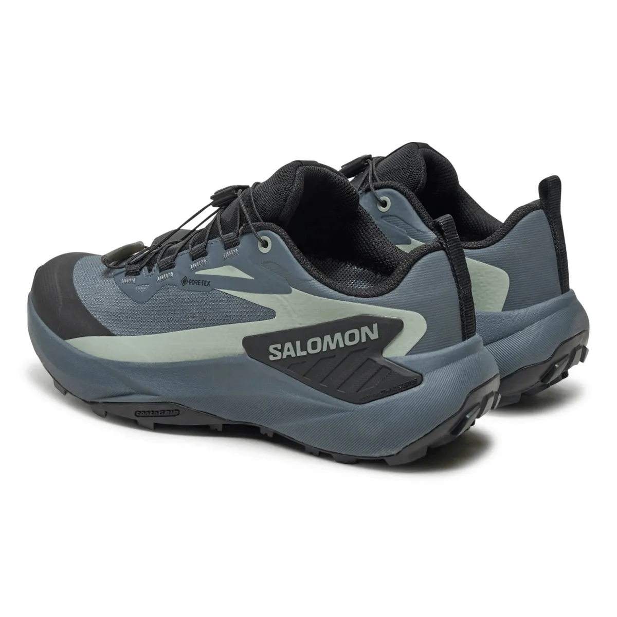 Salomon Women's Genesis Gore-Tex Turbulence/Black/Green Milieu