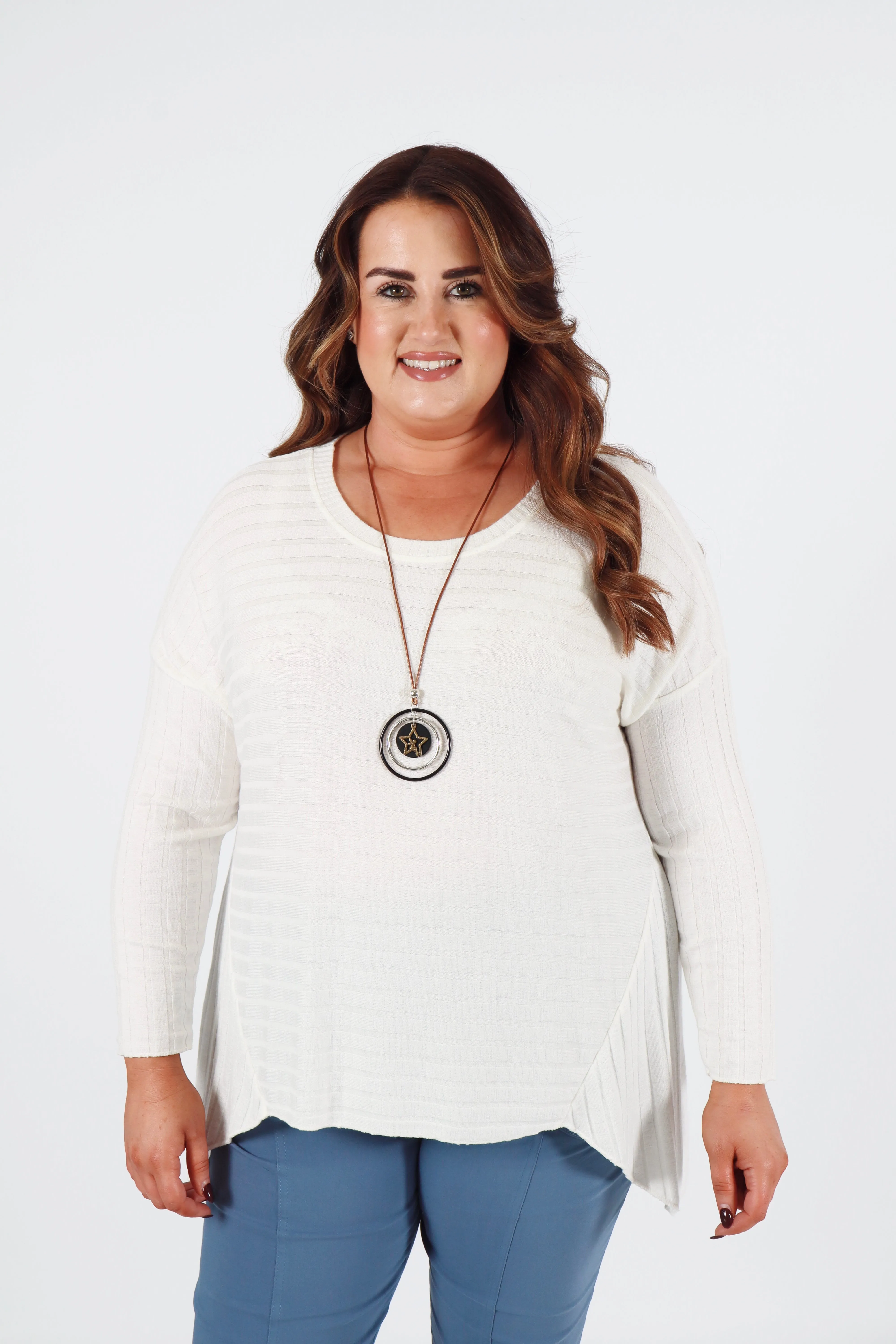 Sasha Knit Jumper in White