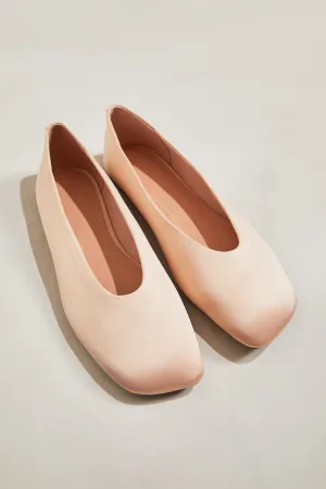 Satin ballet pumps