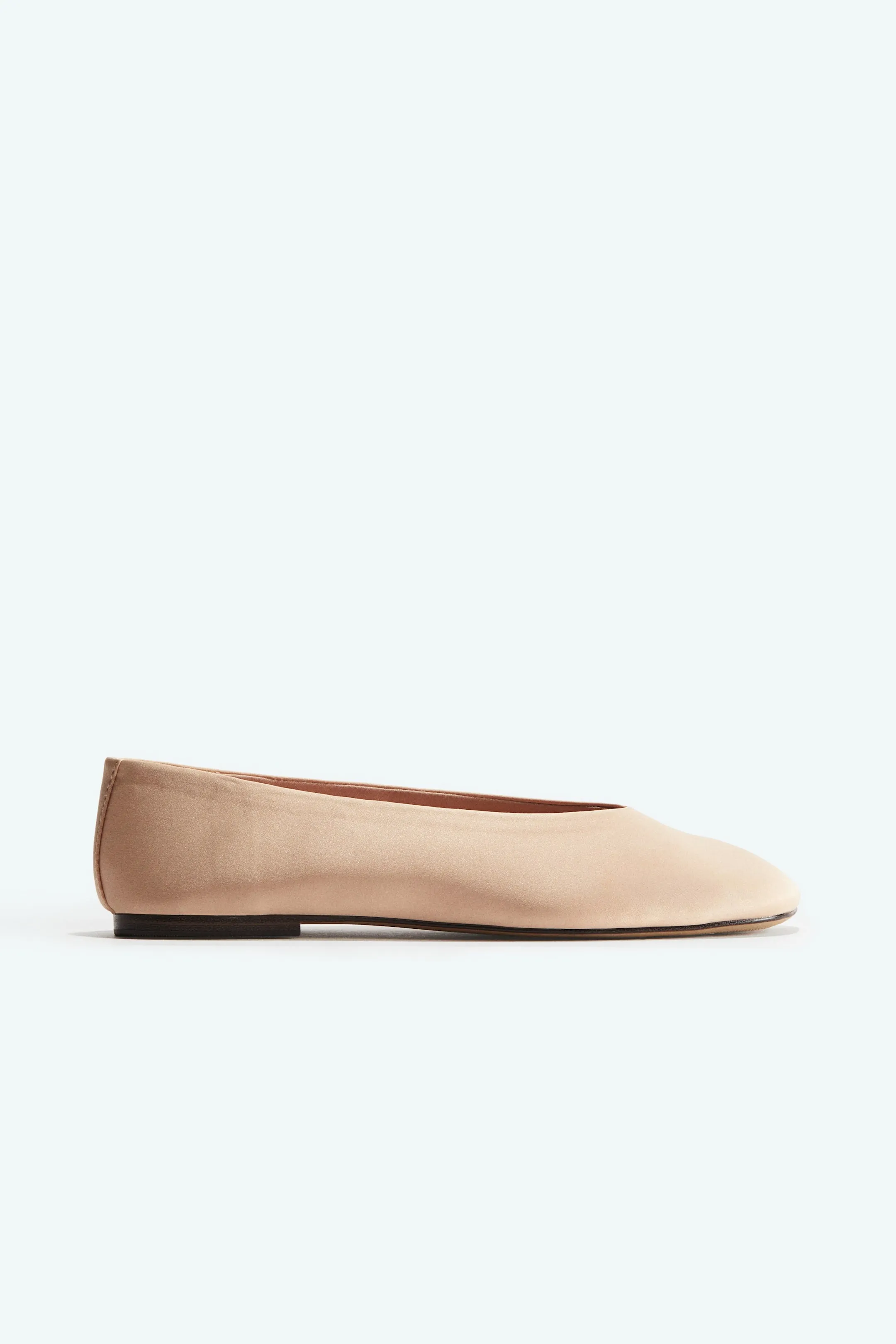 Satin ballet pumps