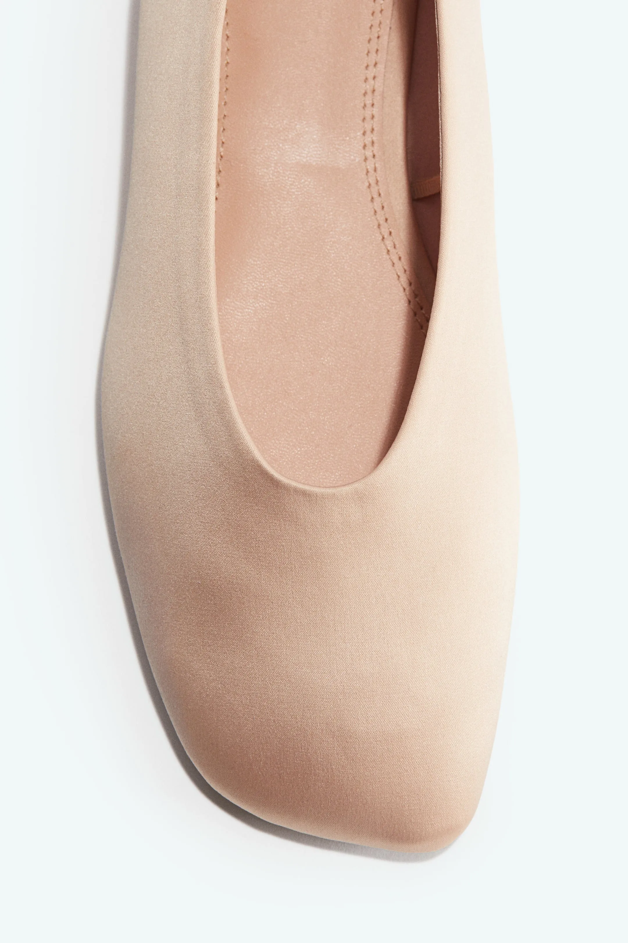 Satin ballet pumps