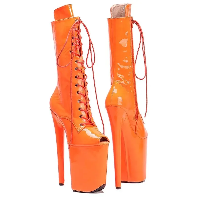 Sexy boots 23CM/9inches High Heels Platform Pole Dance shoes Modern Boots