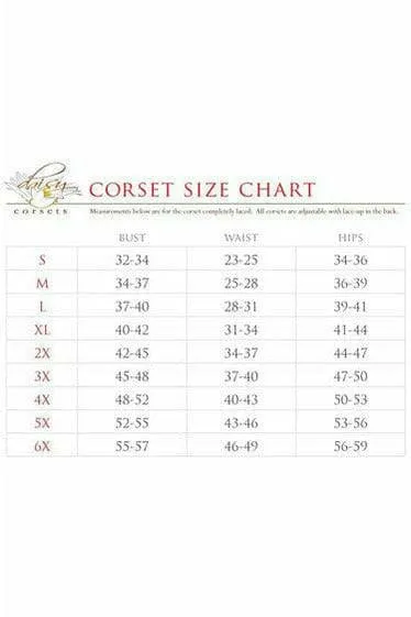 Sexy Four Piece Sexy Devil Corset Costume