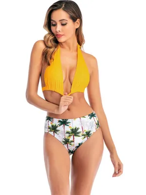 Sexy Halterneck High Waist Bikini