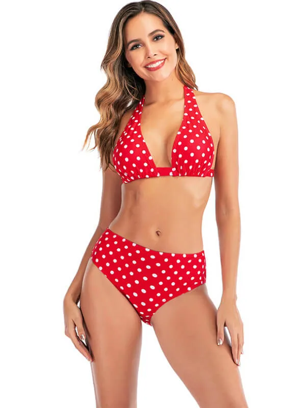 Sexy Halterneck High Waist Bikini