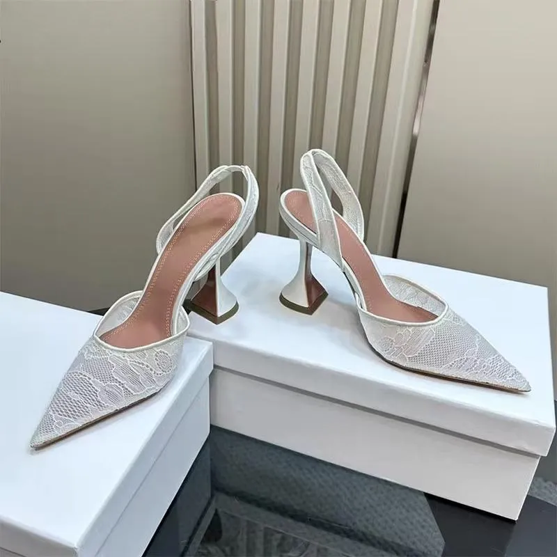 Sexy High Heels Women Pumps Rhinestone Sun Flower Mesh Summer Sandals