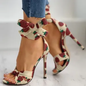 Sexy Stiletto Heel 40-43 Plus Size Cross Strap Women's Sandals