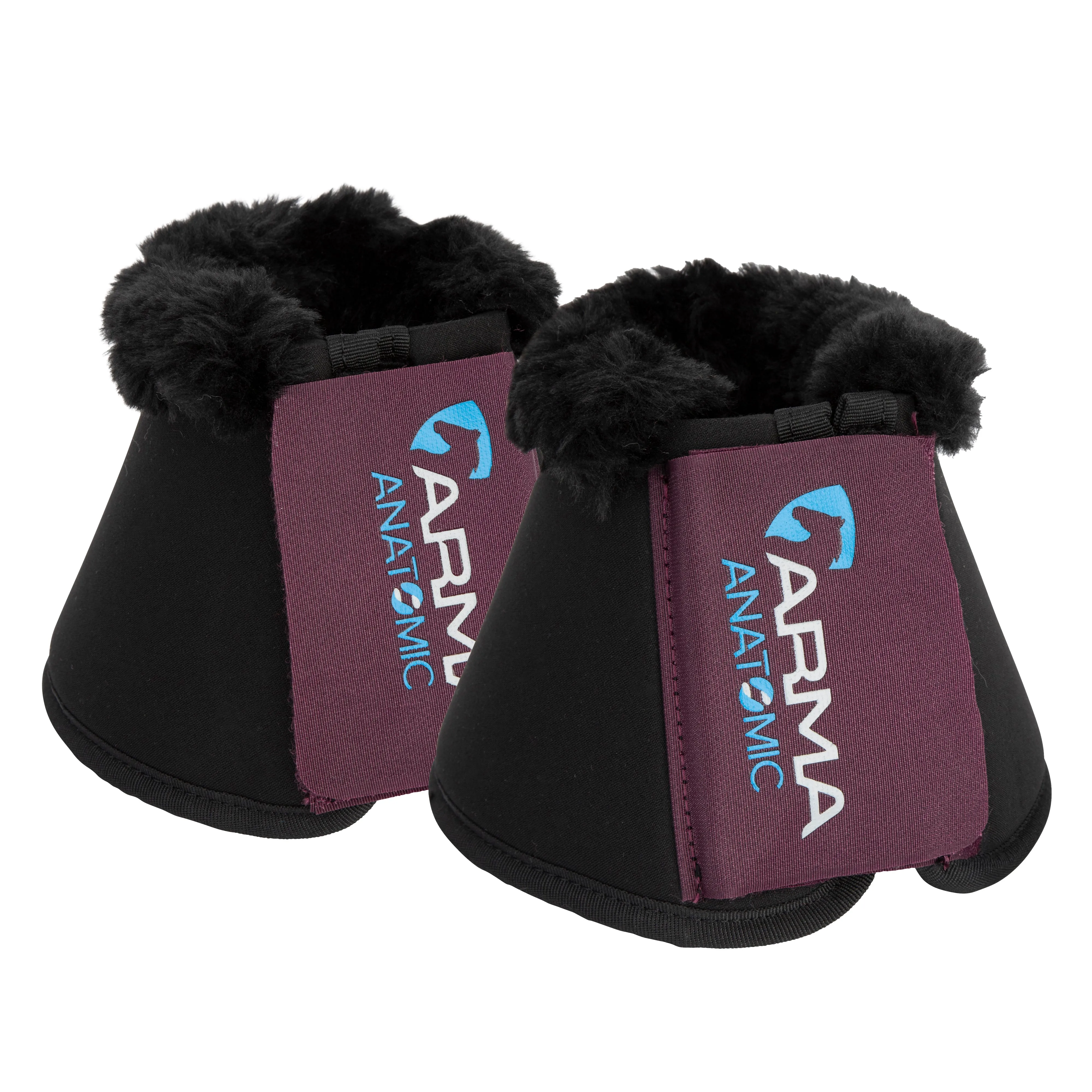Shires Black Cherry ARMA SupaFleece Neoprene Over Reach Boots