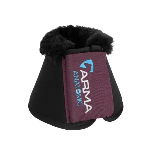 Shires Black Cherry ARMA SupaFleece Neoprene Over Reach Boots
