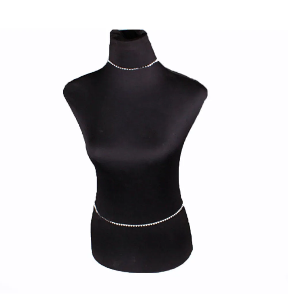 Silver Bikini Belly & Back chain