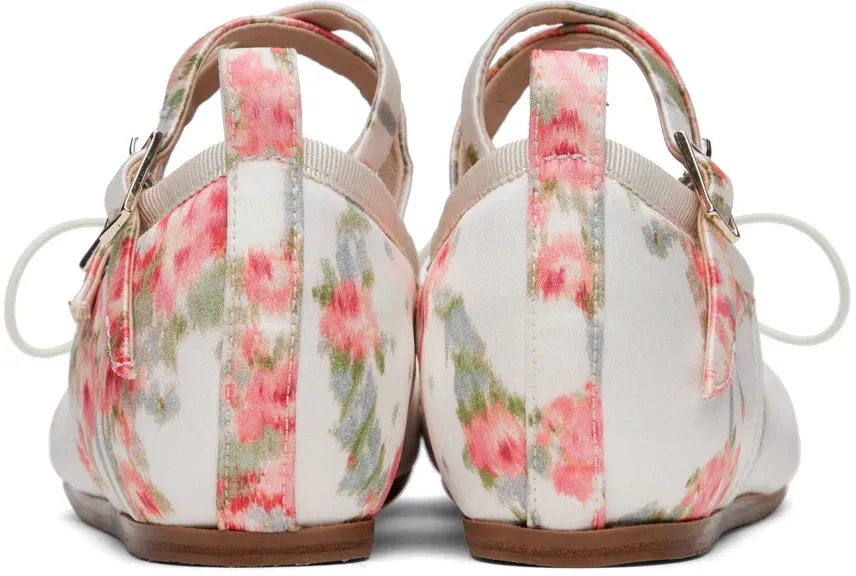 SIMONE ROCHA
White Criss-Cross Ballerina Flats