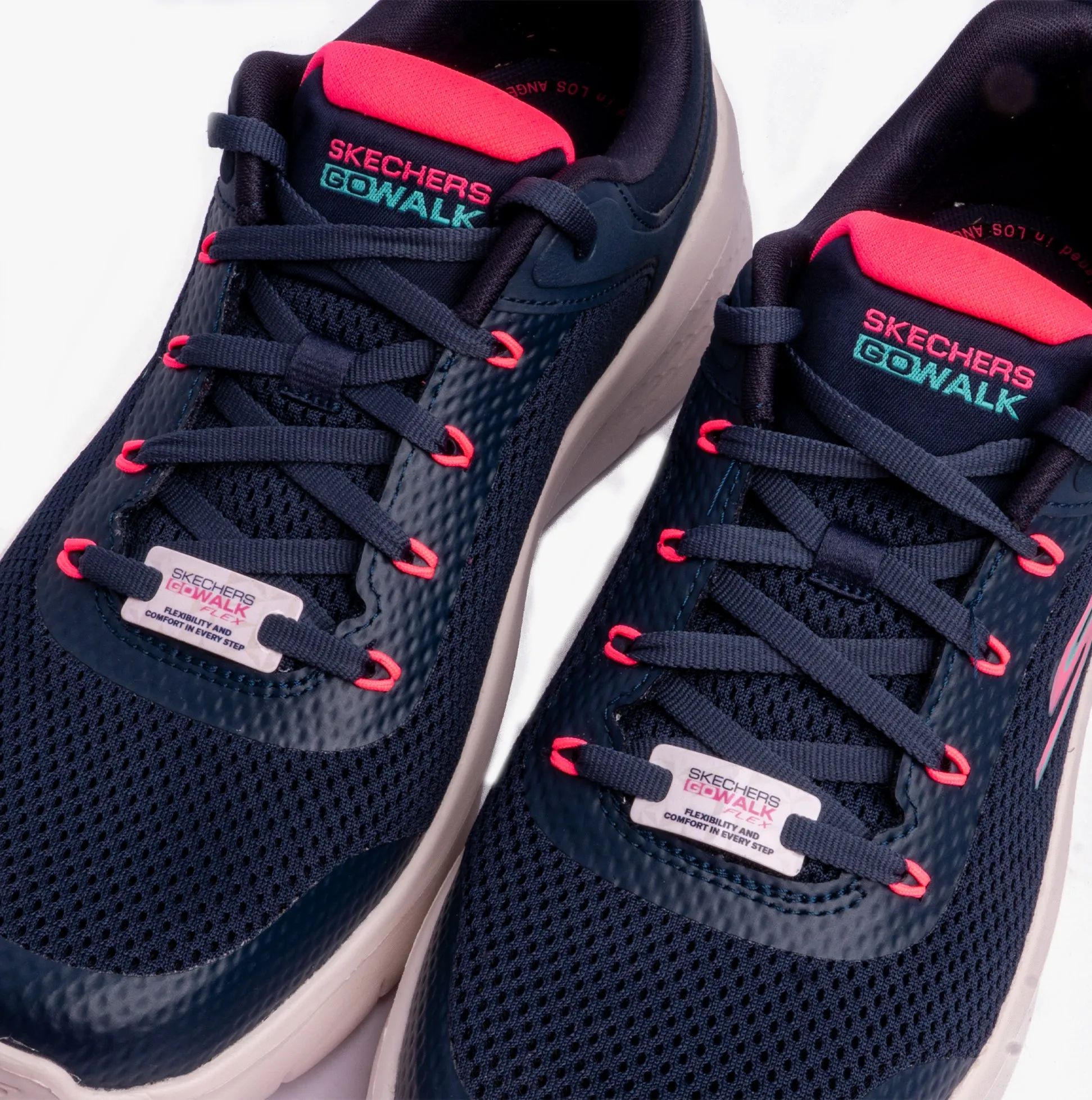 Skechers 124817/NVCL GO WALK FLEX-CALEY Womens Athletic Navy/Coral