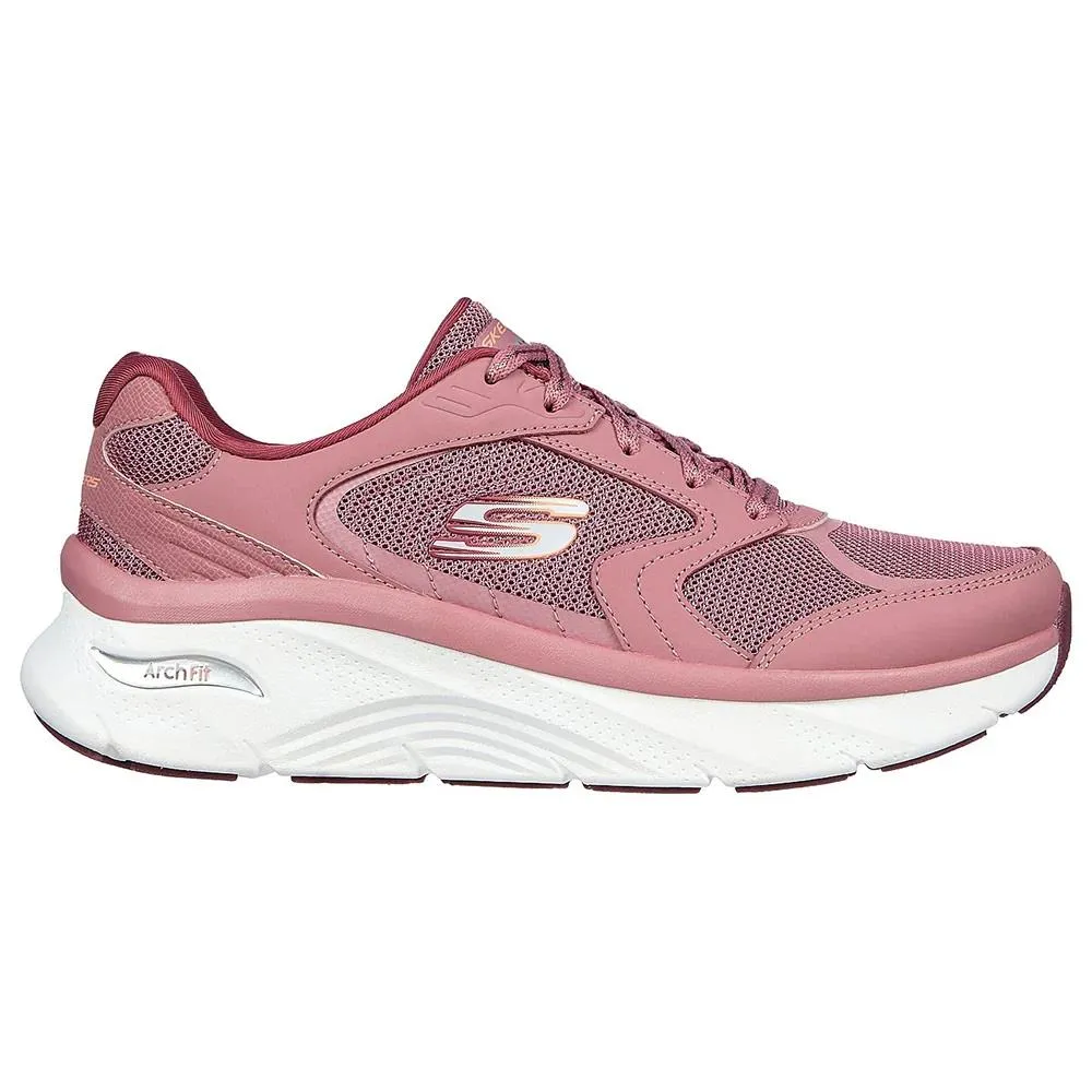 Skechers 149686 Relaxed Fit Arch Fit D'lux Sneakers für Damen mit weiter Passform - Mauve