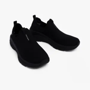 Skechers 150092/BBK RELAXED FIT: D'LUX WALKER 2.0 - BOLD STATE Womens Trainers Black