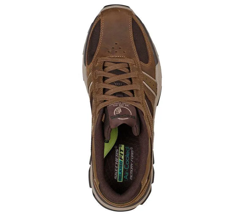 Skechers 204330 Respected Edgemere Walking-Sneaker für Herren in weiter Passform