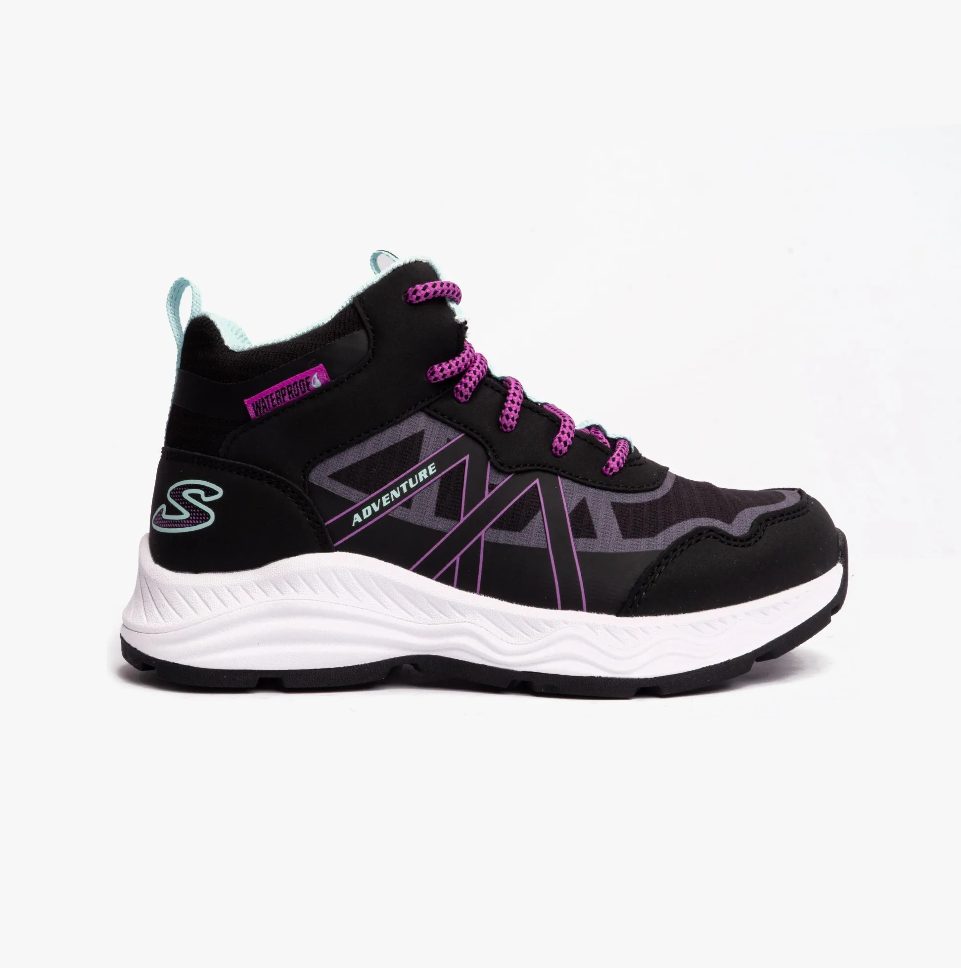 Skechers 303417L/BKAQ ADVENTURE BLITZ - FUN PURSUIT Girls Sport Black/Aqua
